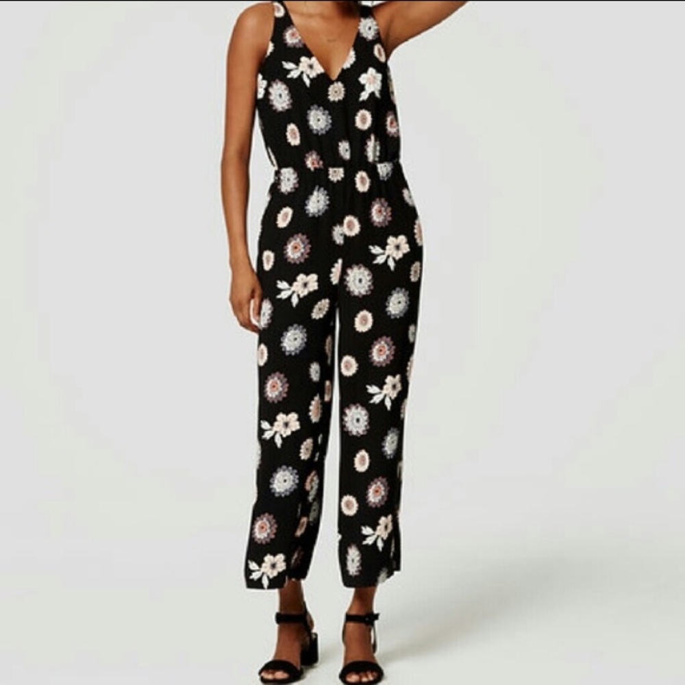 Ann Taylor LOFT floral jumpsuit